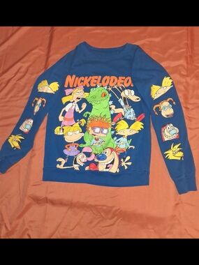Nickelodeon Blue Rugrats Sweat Shirt